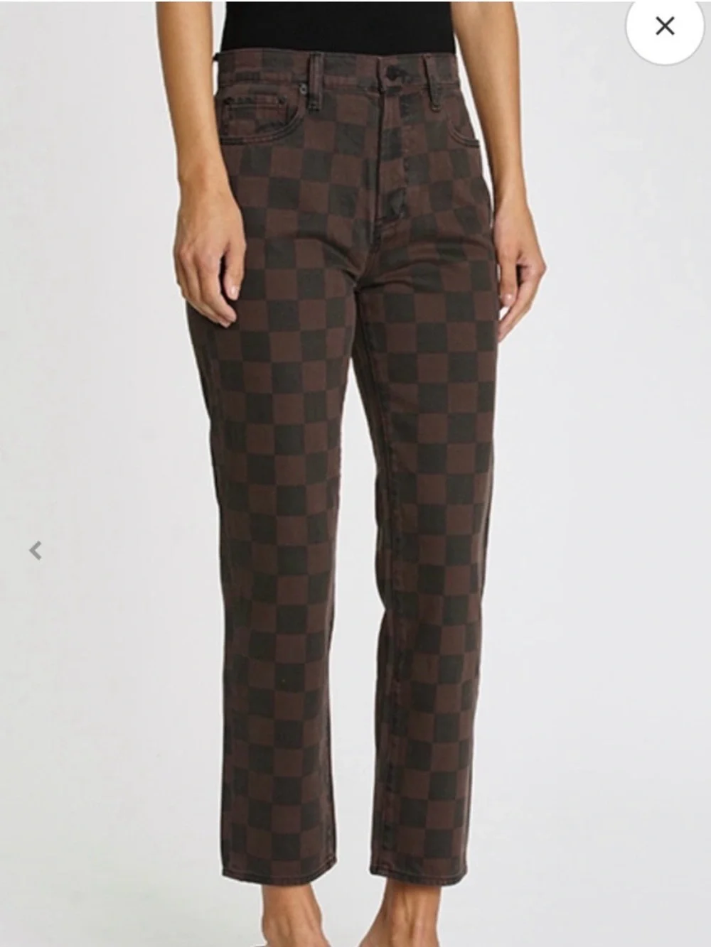 Pistola Charlie high-rise straight ankle jeans in Arcadian pattern - Size 26